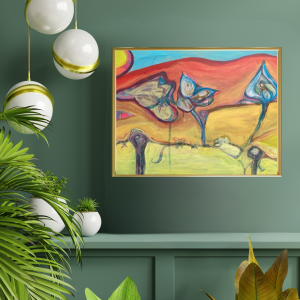 Hey, Sweetpeas II  -  Original Acrylic Painting