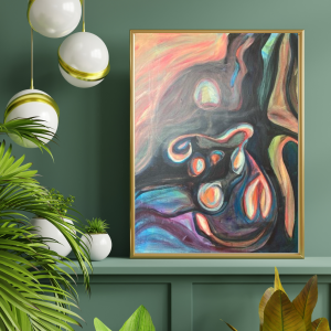 Seaweed Entangled in the Gold Coast Pier  -  Original Canvas Painting