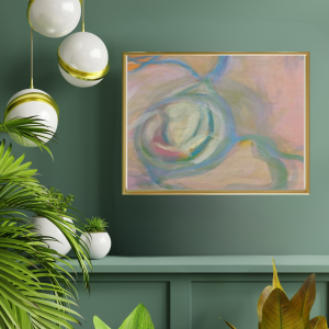 The Castle Side of Clonea, Fishing Twine in Seaweed  - Framed Canvas