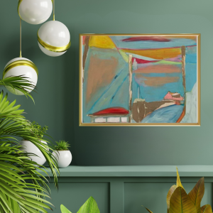 Road to the Beach, Castle Side of Clonea - Mixed Media Painting